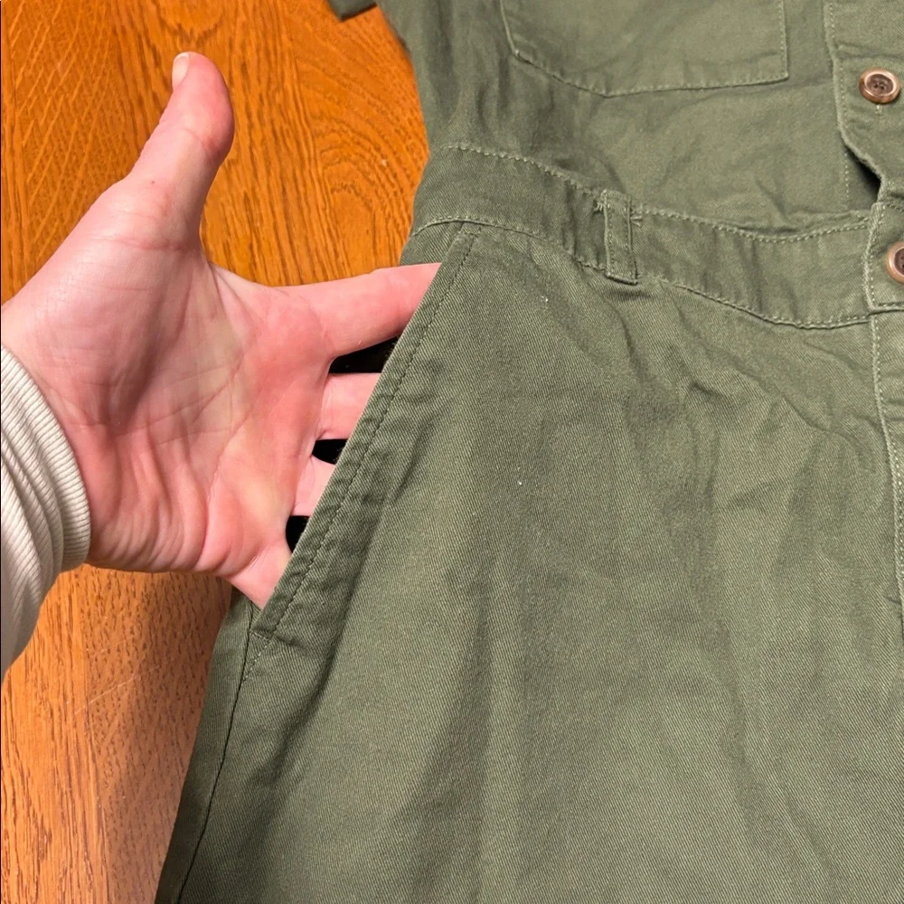 J. Crew small cotton Forest Green Mini Dress